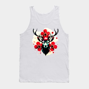 Flowerfull Deer. Tank Top